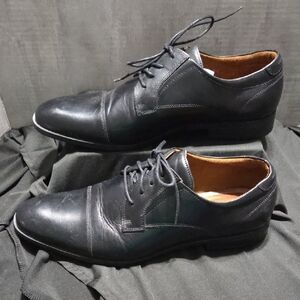 Aldo Black Leather Oxfords
